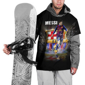 Накидка на куртку 3D с принтом Месси в Екатеринбурге, 100% полиэстер |  | barselona | messi | аргентина | барселона | испания | месси | футбол
