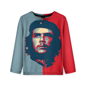 Детский лонгслив 3D с принтом Che Guevara в Екатеринбурге, 100% полиэстер | длинные рукава, круглый вырез горловины, полуприлегающий силуэт
 | Тематика изображения на принте: че гевара