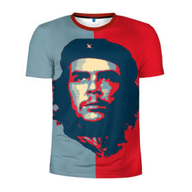 Мужская футболка 3D спортивная с принтом Che Guevara в Екатеринбурге, 100% полиэстер с улучшенными характеристиками | приталенный силуэт, круглая горловина, широкие плечи, сужается к линии бедра | че гевара