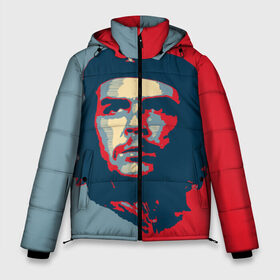 Мужская зимняя куртка 3D с принтом Che Guevara в Екатеринбурге, верх — 100% полиэстер; подкладка — 100% полиэстер; утеплитель — 100% полиэстер | длина ниже бедра, свободный силуэт Оверсайз. Есть воротник-стойка, отстегивающийся капюшон и ветрозащитная планка. 

Боковые карманы с листочкой на кнопках и внутренний карман на молнии. | че гевара