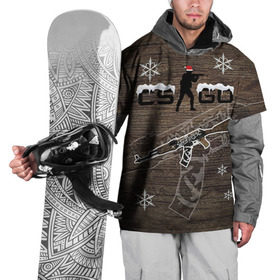 Накидка на куртку 3D с принтом Новогодний cs:go пустынный повстанец в Екатеринбурге, 100% полиэстер |  | counter | csgo | strike | кейс | кс го | ксго | повстанец | пустынный | скин