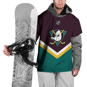 Накидка на куртку 3D с принтом Anaheim Ducks в Екатеринбурге, 100% полиэстер |  | america | canada | hockey | nhl | usa | америка | канада | лед | нхл | сша | хоккей