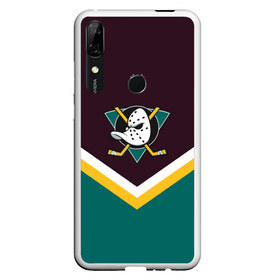 Чехол для Honor P Smart Z с принтом Anaheim Ducks в Екатеринбурге, Силикон | Область печати: задняя сторона чехла, без боковых панелей | Тематика изображения на принте: america | canada | hockey | nhl | usa | америка | канада | лед | нхл | сша | хоккей