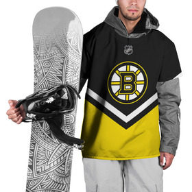 Накидка на куртку 3D с принтом Boston Bruins в Екатеринбурге, 100% полиэстер |  | Тематика изображения на принте: america | canada | hockey | nhl | usa | америка | бостон | брюинз | канада | лед | нхл | сша | хоккей