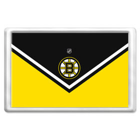 Магнит 45*70 с принтом Boston Bruins в Екатеринбурге, Пластик | Размер: 78*52 мм; Размер печати: 70*45 | Тематика изображения на принте: america | canada | hockey | nhl | usa | америка | бостон | брюинз | канада | лед | нхл | сша | хоккей