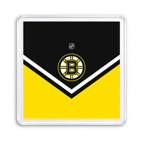 Магнит 55*55 с принтом Boston Bruins в Екатеринбурге, Пластик | Размер: 65*65 мм; Размер печати: 55*55 мм | Тематика изображения на принте: america | canada | hockey | nhl | usa | америка | бостон | брюинз | канада | лед | нхл | сша | хоккей
