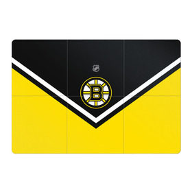 Магнитный плакат 3Х2 с принтом Boston Bruins в Екатеринбурге, Полимерный материал с магнитным слоем | 6 деталей размером 9*9 см | Тематика изображения на принте: america | canada | hockey | nhl | usa | америка | бостон | брюинз | канада | лед | нхл | сша | хоккей