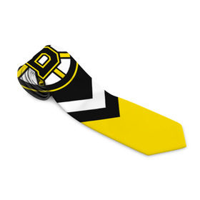 Галстук 3D с принтом Boston Bruins в Екатеринбурге, 100% полиэстер | Длина 148 см; Плотность 150-180 г/м2 | Тематика изображения на принте: america | canada | hockey | nhl | usa | америка | бостон | брюинз | канада | лед | нхл | сша | хоккей