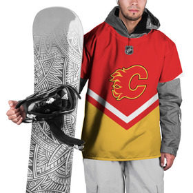 Накидка на куртку 3D с принтом Calgary Flames в Екатеринбурге, 100% полиэстер |  | 