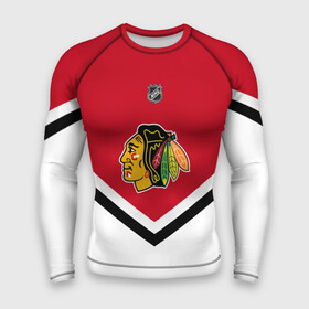 Мужской рашгард 3D с принтом Chicago Blackhawks в Екатеринбурге,  |  | america | canada | hockey | nhl | usa | америка | блэкхокс | канада | лед | нхл | сша | хоккей | чикаго