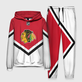 Мужской костюм 3D (с толстовкой) с принтом Chicago Blackhawks в Екатеринбурге,  |  | america | canada | hockey | nhl | usa | америка | блэкхокс | канада | лед | нхл | сша | хоккей | чикаго