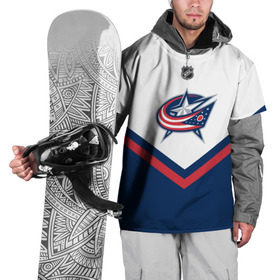 Накидка на куртку 3D с принтом Columbus Blue Jackets в Екатеринбурге, 100% полиэстер |  | america | canada | hockey | nhl | usa | америка | блю | джекетс | канада | коламбус | лед | нхл | сша | хоккей