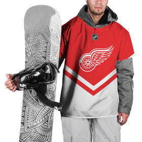 Накидка на куртку 3D с принтом Detroit Red Wings в Екатеринбурге, 100% полиэстер |  | america | canada | hockey | nhl | usa | америка | детройт | канада | лед | нхл | ред | сша | уингз | хоккей