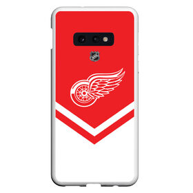 Чехол для Samsung S10E с принтом Detroit Red Wings в Екатеринбурге, Силикон | Область печати: задняя сторона чехла, без боковых панелей | america | canada | hockey | nhl | usa | америка | детройт | канада | лед | нхл | ред | сша | уингз | хоккей