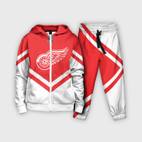 Детский костюм 3D с принтом Detroit Red Wings в Екатеринбурге,  |  | america | canada | hockey | nhl | usa | америка | детройт | канада | лед | нхл | ред | сша | уингз | хоккей