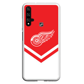 Чехол для Honor 20 с принтом Detroit Red Wings в Екатеринбурге, Силикон | Область печати: задняя сторона чехла, без боковых панелей | america | canada | hockey | nhl | usa | америка | детройт | канада | лед | нхл | ред | сша | уингз | хоккей