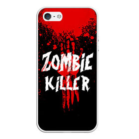 Чехол для iPhone 5/5S матовый с принтом Zombie Killer в Екатеринбурге, Силикон | Область печати: задняя сторона чехла, без боковых панелей | blood | dark | killer | monster | zombie | зомби | кровь | монстр | нечисть