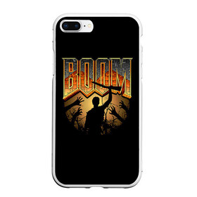 Чехол для iPhone 7Plus/8 Plus матовый с принтом Zombie Boom в Екатеринбурге, Силикон | Область печати: задняя сторона чехла, без боковых панелей | doom | зомби
