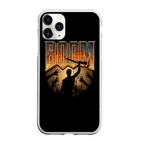 Чехол для iPhone 11 Pro Max матовый с принтом Zombie Boom в Екатеринбурге, Силикон |  | Тематика изображения на принте: doom | зомби