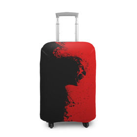 Чехол для чемодана 3D с принтом Blood Rage в Екатеринбурге, 86% полиэфир, 14% спандекс | двустороннее нанесение принта, прорези для ручек и колес | blood | dark | killer | monster | zombie | зомби | кровь | монстр | нечисть