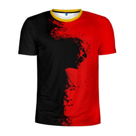 Мужская футболка 3D спортивная с принтом Blood Rage в Екатеринбурге, 100% полиэстер с улучшенными характеристиками | приталенный силуэт, круглая горловина, широкие плечи, сужается к линии бедра | blood | dark | killer | monster | zombie | зомби | кровь | монстр | нечисть