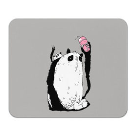 Коврик прямоугольный с принтом panda в Екатеринбурге, натуральный каучук | размер 230 х 185 мм; запечатка лицевой стороны | Тематика изображения на принте: dd | drop dead | dropdead | panda