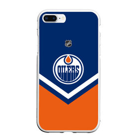 Чехол для iPhone 7Plus/8 Plus матовый с принтом Edmonton Oilers в Екатеринбурге, Силикон | Область печати: задняя сторона чехла, без боковых панелей | america | canada | hockey | nhl | usa | америка | детройт | канада | лед | нхл | ойлерз | сша | хоккей | эдмонтон