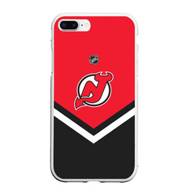 Чехол для iPhone 7Plus/8 Plus матовый с принтом New Jersey Devils в Екатеринбурге, Силикон | Область печати: задняя сторона чехла, без боковых панелей | america | canada | hockey | nhl | usa | америка | девилз | джерси | канада | лед | нхл | нью | сша | хоккей