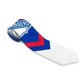 Галстук 3D с принтом New York Rangers в Екатеринбурге, 100% полиэстер | Длина 148 см; Плотность 150-180 г/м2 | Тематика изображения на принте: america | canada | hockey | nhl | usa | америка | канада | лед | нхл | нью йорк | рейнджерс | сша | хоккей