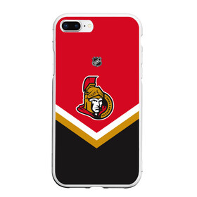 Чехол для iPhone 7Plus/8 Plus матовый с принтом Ottawa Senators в Екатеринбурге, Силикон | Область печати: задняя сторона чехла, без боковых панелей | america | canada | hockey | nhl | usa | америка | канада | лед | нхл | оттава | сенаторз | сша | хоккей