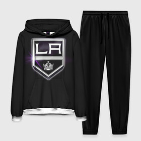 Мужской костюм 3D (с толстовкой) с принтом Los Angeles Kings в Екатеринбурге,  |  | hockey | kings | los angeles | nhl | корона | нхл | хоккеист | хоккей