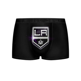 Мужские трусы 3D с принтом Los Angeles Kings в Екатеринбурге, 50% хлопок, 50% полиэстер | классическая посадка, на поясе мягкая тканевая резинка | hockey | kings | los angeles | nhl | корона | нхл | хоккеист | хоккей