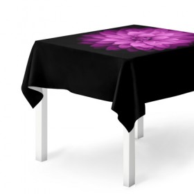 Скатерть 3D с принтом Violet в Екатеринбурге, 100% полиэстер (ткань не мнется и не растягивается) | Размер: 150*150 см | лепестки | прикольные картинки | фиолетовый | цветочки | цветы