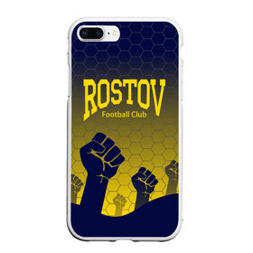 Чехол для iPhone 7Plus/8 Plus матовый с принтом Rostov Football club в Екатеринбурге, Силикон | Область печати: задняя сторона чехла, без боковых панелей | Тематика изображения на принте: дону | на | ростов | ростов на дону