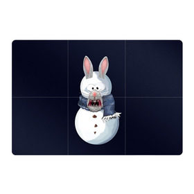 Магнитный плакат 3Х2 с принтом Снэпчат кролик в Екатеринбурге, Полимерный материал с магнитным слоем | 6 деталей размером 9*9 см | snapchat | радуга | снеговик | снэпчат | уши | фильтр | язык