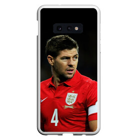 Чехол для Samsung S10E с принтом Steven Gerrard в Екатеринбурге, Силикон | Область печати: задняя сторона чехла, без боковых панелей | england national team | premier league | steven gerrard | англия | ливерпуль | стивен джеррард | футбол