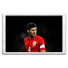 Магнит 45*70 с принтом Steven Gerrard в Екатеринбурге, Пластик | Размер: 78*52 мм; Размер печати: 70*45 | england national team | premier league | steven gerrard | англия | ливерпуль | стивен джеррард | футбол