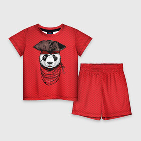 Детский костюм с шортами 3D с принтом Панда пират в Екатеринбурге,  |  | Тематика изображения на принте: animal | bay | bear | beast | captain | panda | pirate | бухта | зверь | капитан | корабль | медведь | панда | пират