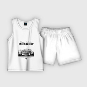 Детская пижама с шортами хлопок с принтом Москва, ВДНХ в Екатеринбурге,  |  | 