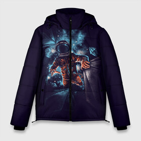 Мужская зимняя куртка 3D с принтом Неизвестная галактика в Екатеринбурге, верх — 100% полиэстер; подкладка — 100% полиэстер; утеплитель — 100% полиэстер | длина ниже бедра, свободный силуэт Оверсайз. Есть воротник-стойка, отстегивающийся капюшон и ветрозащитная планка. 

Боковые карманы с листочкой на кнопках и внутренний карман на молнии. | astro | cosmo | galaxy | planet | space | star | астронавт | галактика | звезды | космонавт | космос | планета