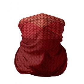 Бандана-труба 3D с принтом Простой свитер 3 в Екатеринбурге, 100% полиэстер, ткань с особыми свойствами — Activecool | плотность 150‒180 г/м2; хорошо тянется, но сохраняет форму | красный | свитер | текстура