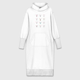 Платье удлиненное хлопок с принтом 12 эмоций бультерьера в Екатеринбурге,  |  | emoji | булечка | булик | буль | бультерьер | смайл | собака | эмоджи | эмодзи