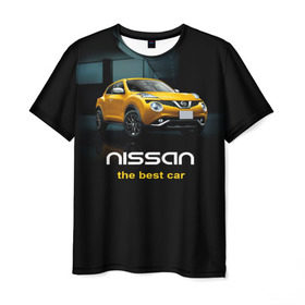 Мужская футболка 3D с принтом Nissan the best car в Екатеринбурге, 100% полиэфир | прямой крой, круглый вырез горловины, длина до линии бедер | nissan | авто | автомобиль | водитель | машина | ниссан | тачка