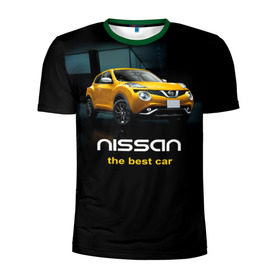 Мужская футболка 3D спортивная с принтом Nissan the best car в Екатеринбурге, 100% полиэстер с улучшенными характеристиками | приталенный силуэт, круглая горловина, широкие плечи, сужается к линии бедра | Тематика изображения на принте: nissan | авто | автомобиль | водитель | машина | ниссан | тачка