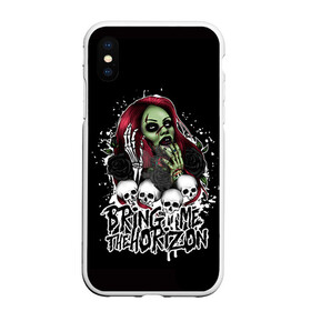 Чехол для iPhone XS Max матовый с принтом Bring Me The Horizon в Екатеринбурге, Силикон | Область печати: задняя сторона чехла, без боковых панелей | bmth | bring me | bring me the horizon | bring me the horizont | doomed | бринг ми | бринг ми зе | бринг ми зе хоризон