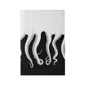 Обложка для паспорта матовая кожа с принтом Octopus в Екатеринбурге, натуральная матовая кожа | размер 19,3 х 13,7 см; прозрачные пластиковые крепления | octopus