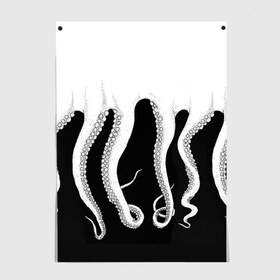 Постер с принтом Octopus в Екатеринбурге, 100% бумага
 | бумага, плотность 150 мг. Матовая, но за счет высокого коэффициента гладкости имеет небольшой блеск и дает на свету блики, но в отличии от глянцевой бумаги не покрыта лаком | octopus