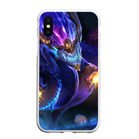 Чехол для iPhone XS Max матовый с принтом Dragon в Екатеринбурге, Силикон | Область печати: задняя сторона чехла, без боковых панелей | aurelion sol | league of legends | аурелион сол | лига легенд