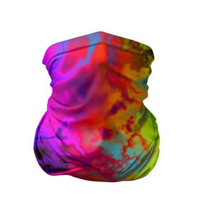 Бандана-труба 3D с принтом Красочное безумие в Екатеринбурге, 100% полиэстер, ткань с особыми свойствами — Activecool | плотность 150‒180 г/м2; хорошо тянется, но сохраняет форму | кислота | радуга | разноцветный | яркий