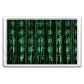Магнит 45*70 с принтом Матрица в Екатеринбурге, Пластик | Размер: 78*52 мм; Размер печати: 70*45 | атака | буквы | виртуальный мир | вирус | гаджет | девайс | иероглифы | интернет | компьютер | матрица | паутина | программист | сеть | символы | софт | хакер | цифры